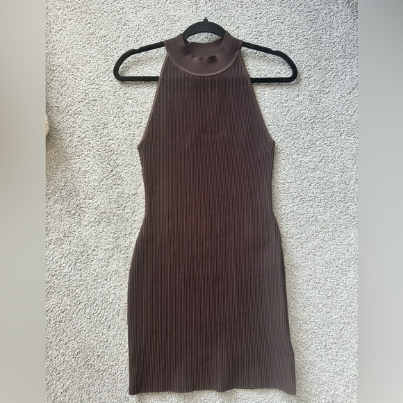 Babaton Halter Ribbed Mini Dress - Picture 2 of 4